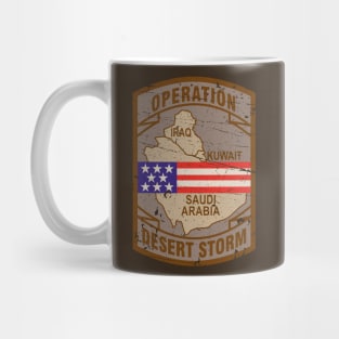 Desert Storm Vintage Badge Mug